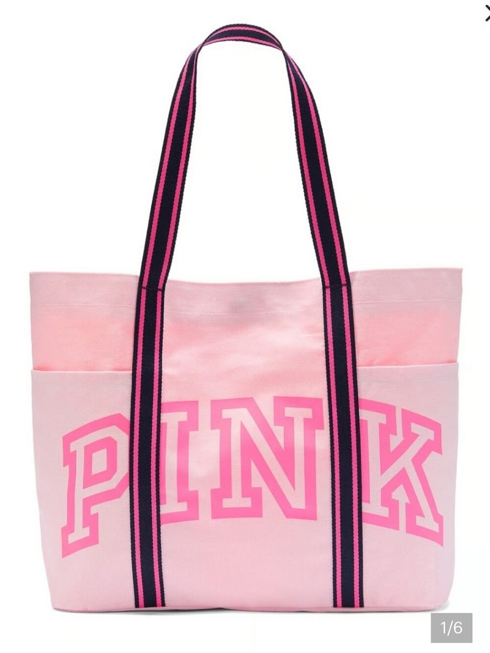 Victoria's Secret PINK Light Pink Canvas Tote